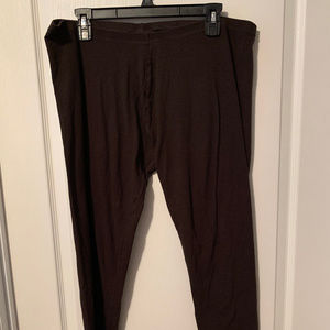 Brown Cotton Leggings - Size XL